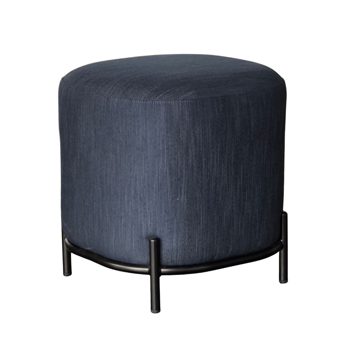 Puff Ottoman Azul Oscuro 40x40 - Ziyaz